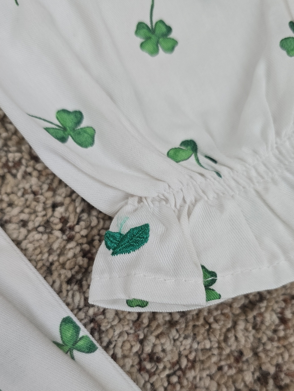 NEW -Petite Plume sz 10 Delphine Shamrocks Nightgown - Picture 12 of 13